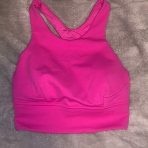 sonic pink lululemon sports bra size 4